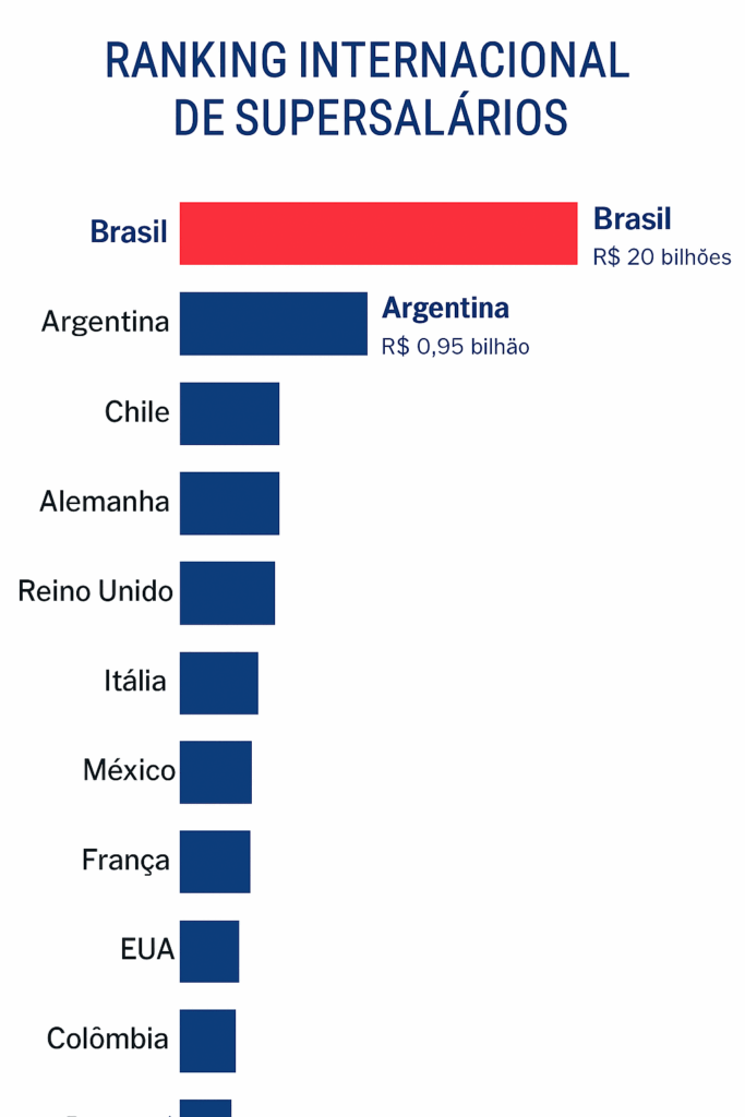 Brasil lidera ranking mundial de supersalários no serviço público 2 Infografico em forma min 1